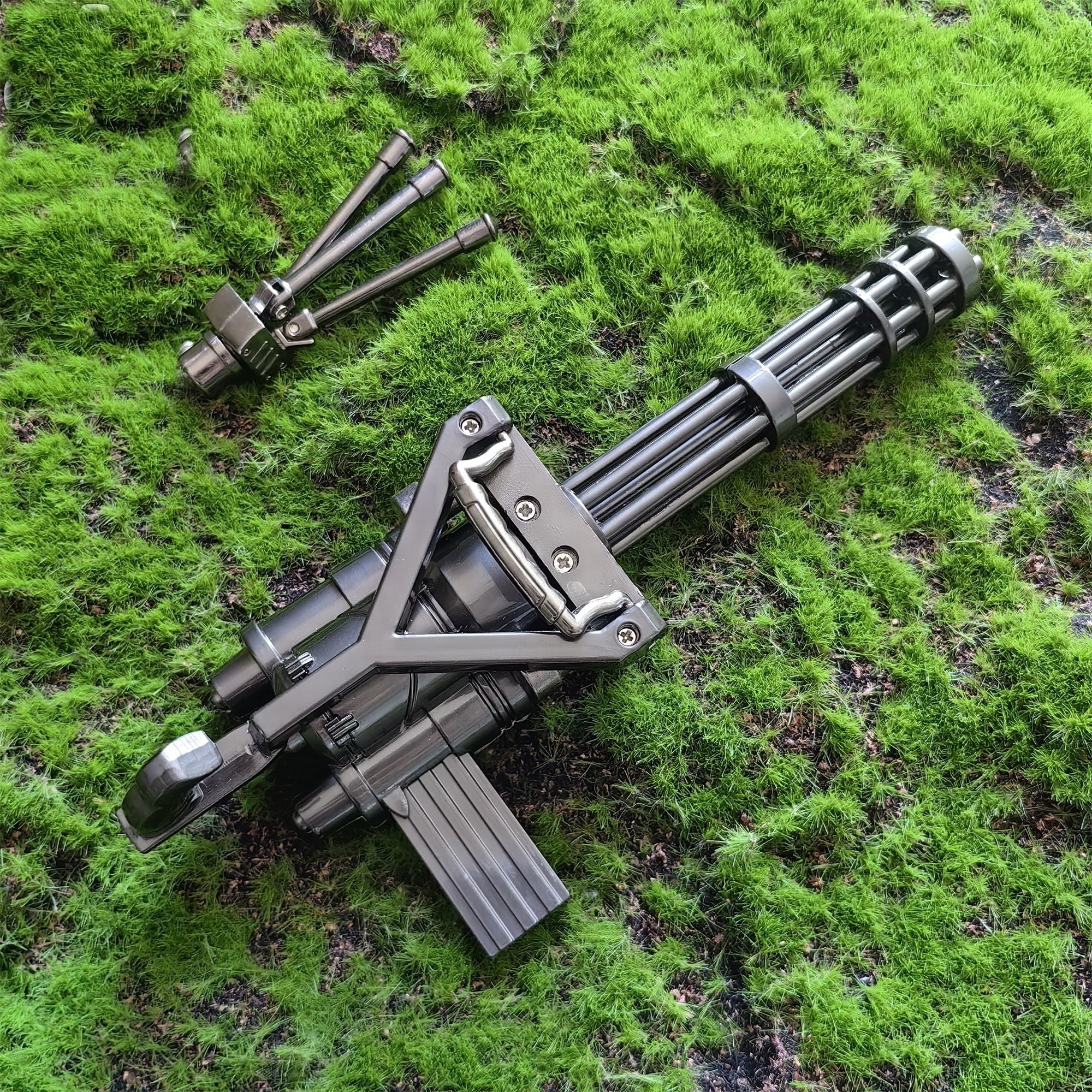 Metal Gatling Submachine Mini Gun Military Collection