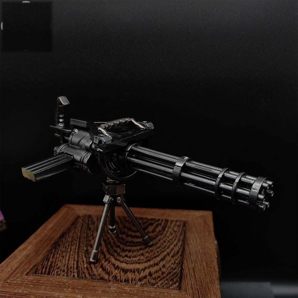 Metal Gatling Submachine Mini Gun Military Collection