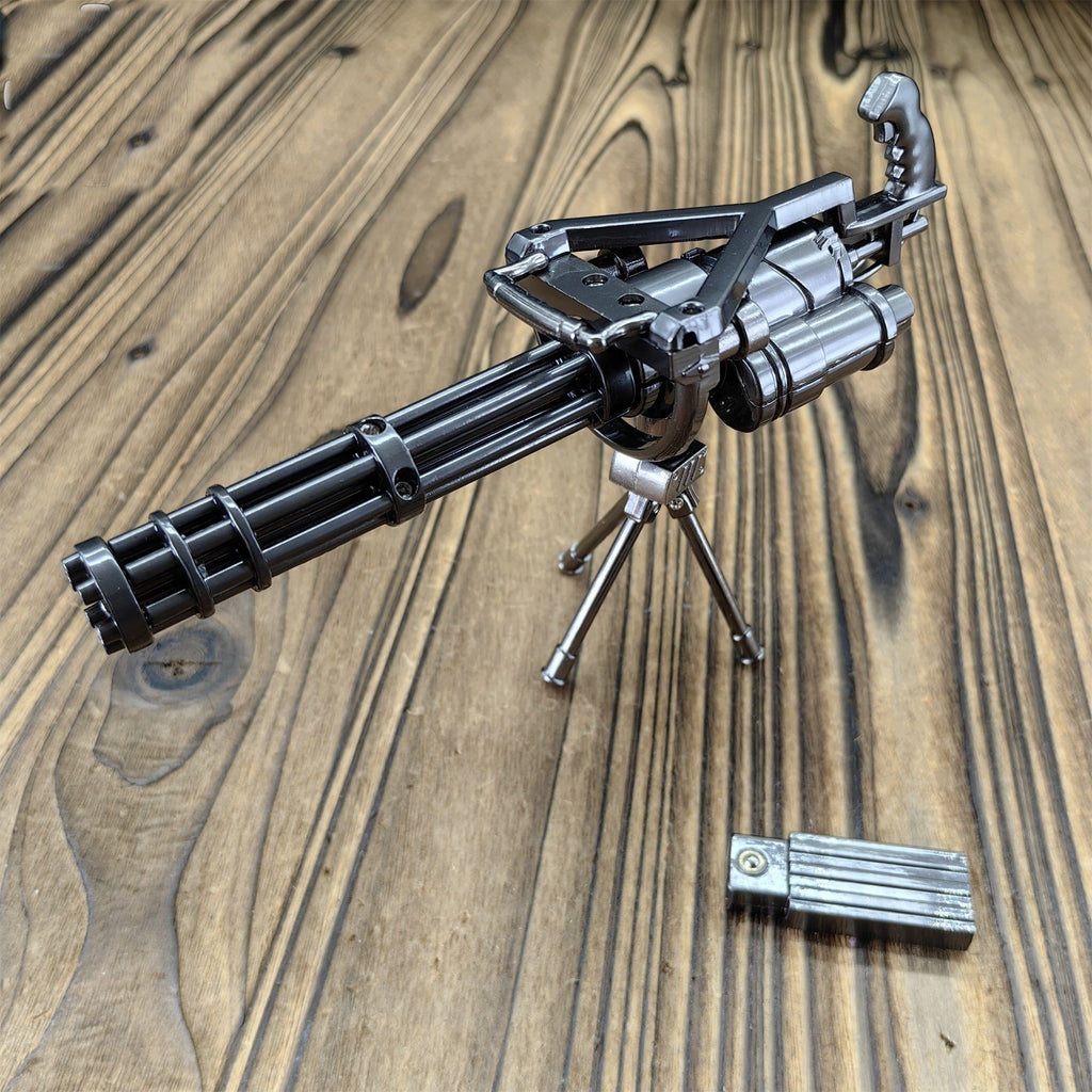 Metal Gatling Submachine Mini Gun Military Collection