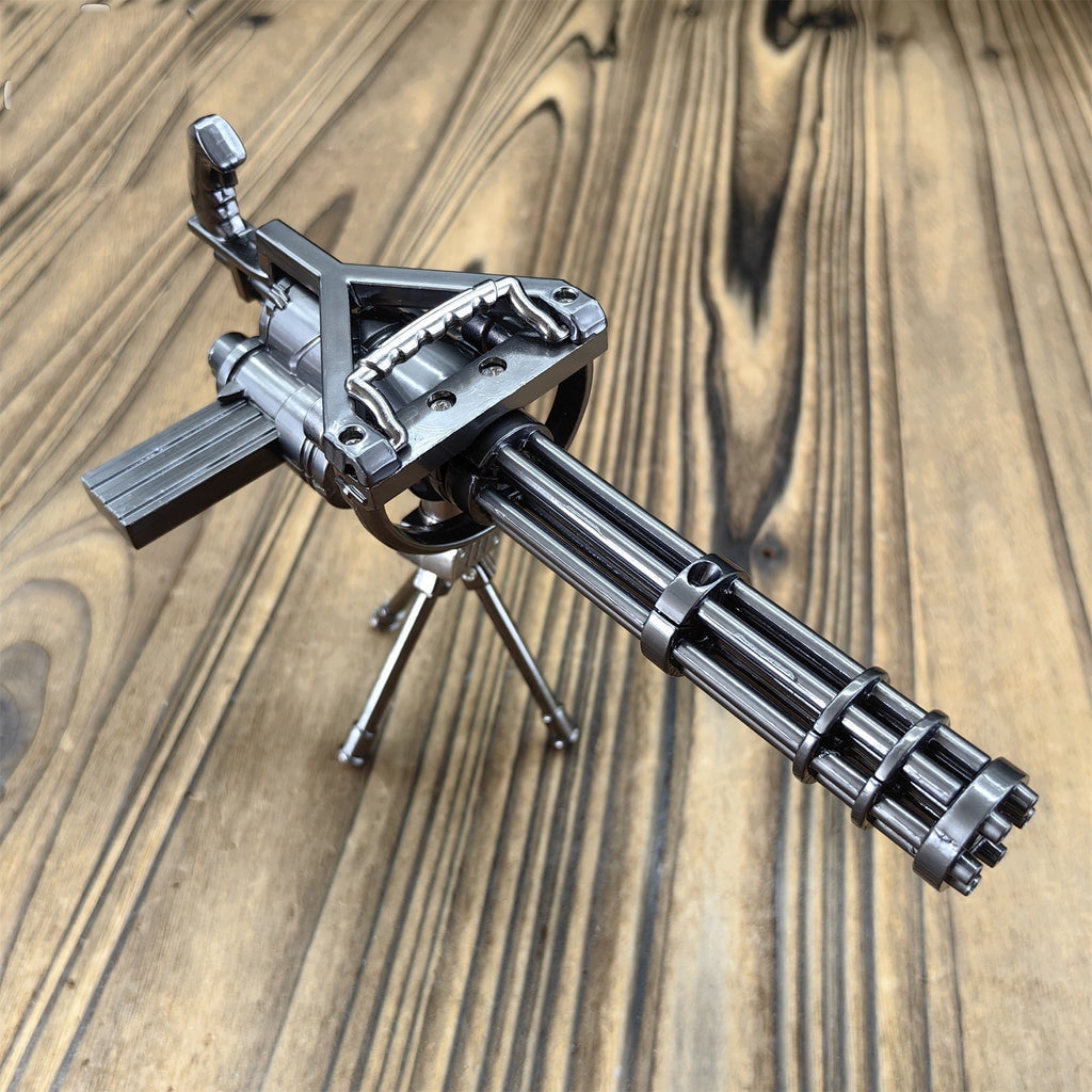 Metal Gatling Submachine Mini Gun Military Collection