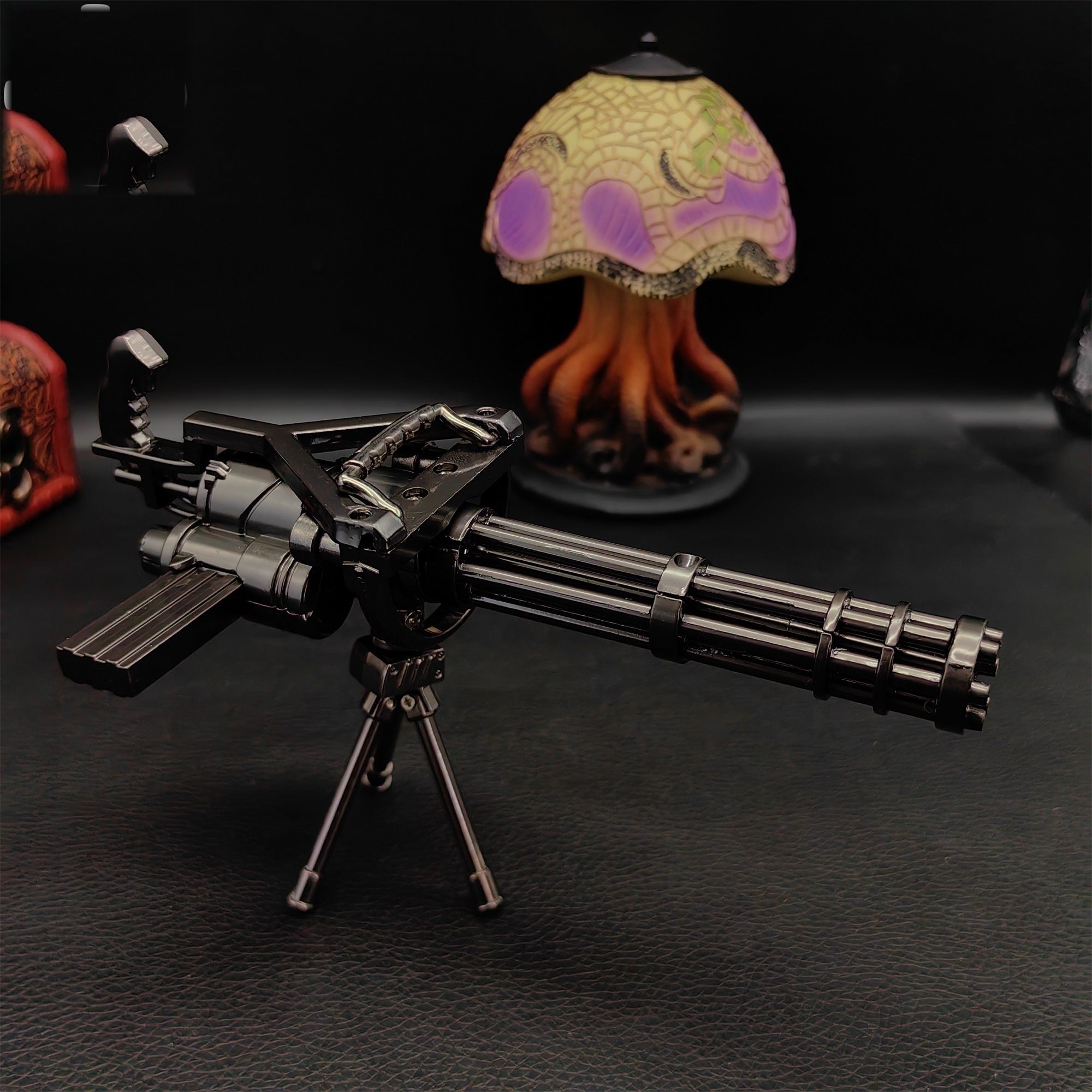 Metal Gatling Submachine Mini Gun Military Collection