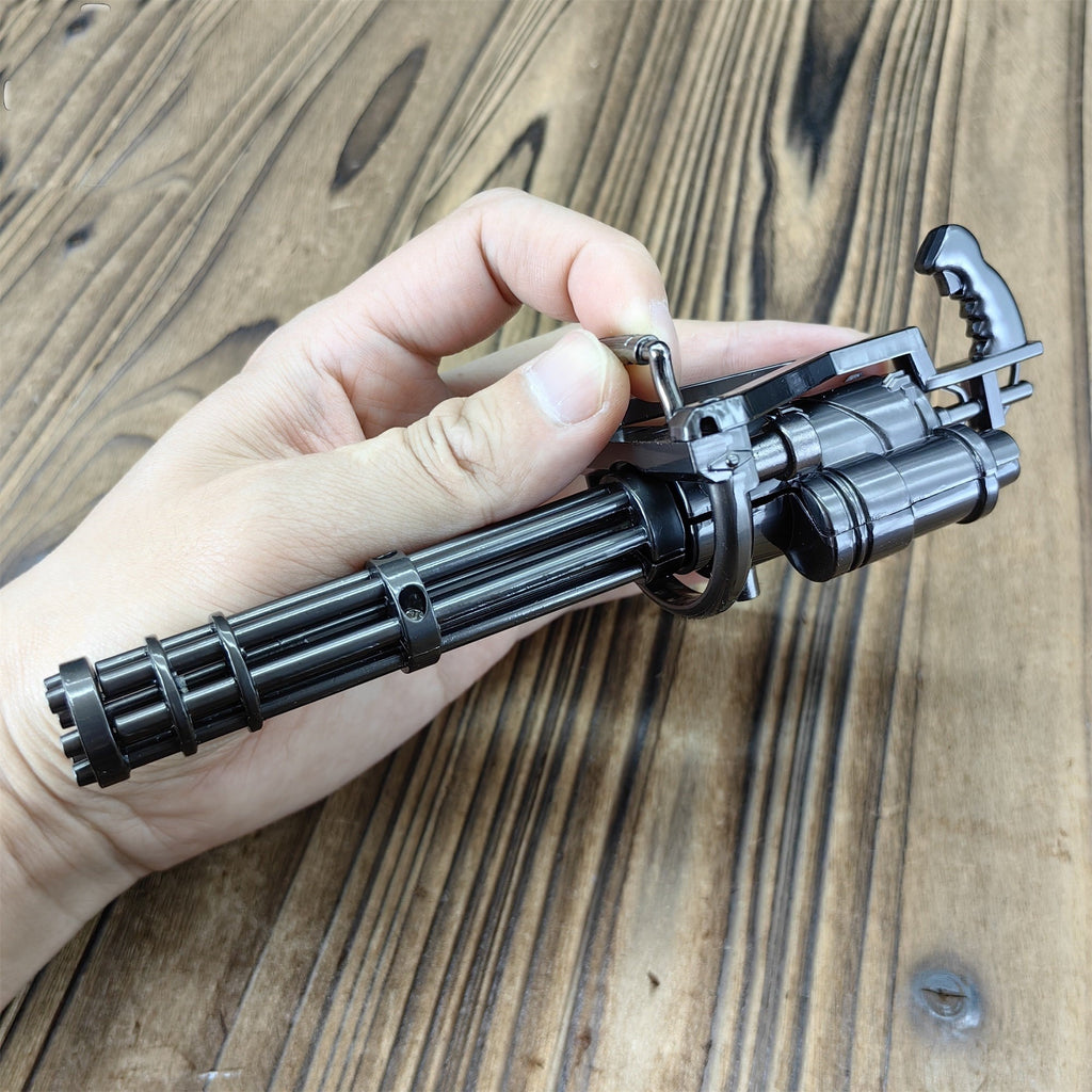 Metal Gatling Submachine Mini Gun Military Collection