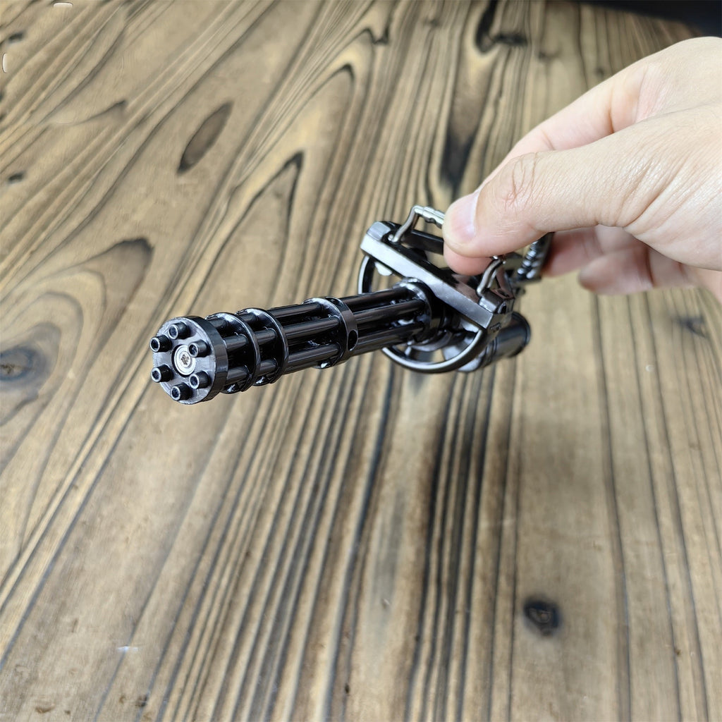 Metal Gatling Submachine Mini Gun Military Collection