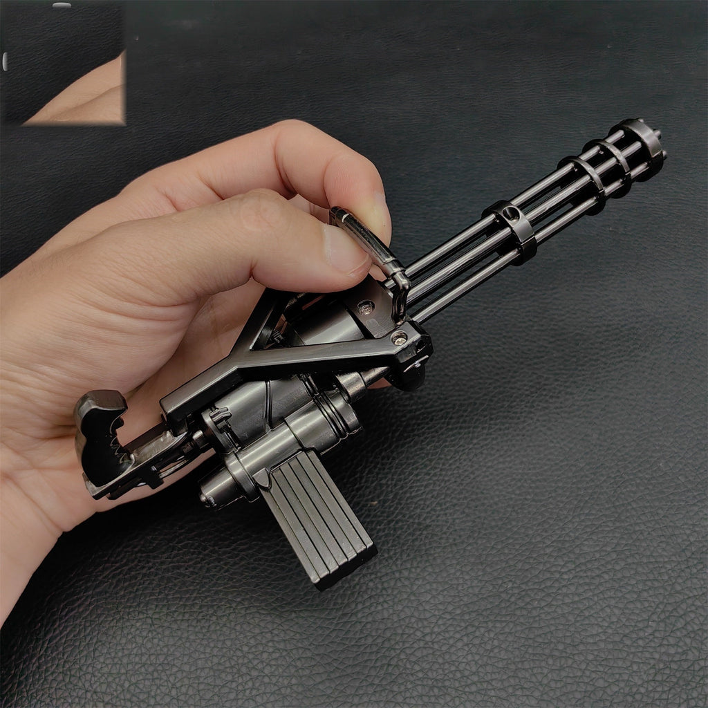 Metal Gatling Submachine Mini Gun Military Collection
