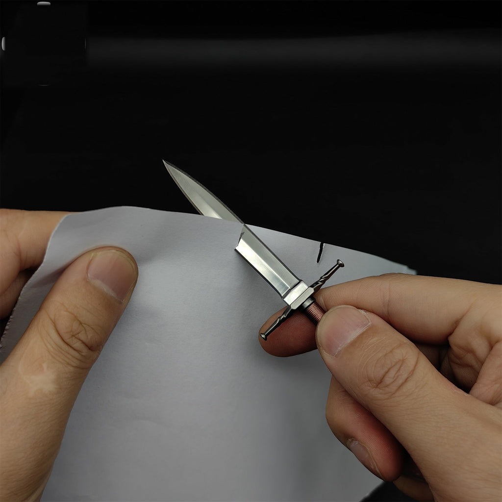 Geralt Steel Sword Mini Metal Replica EDC Knife