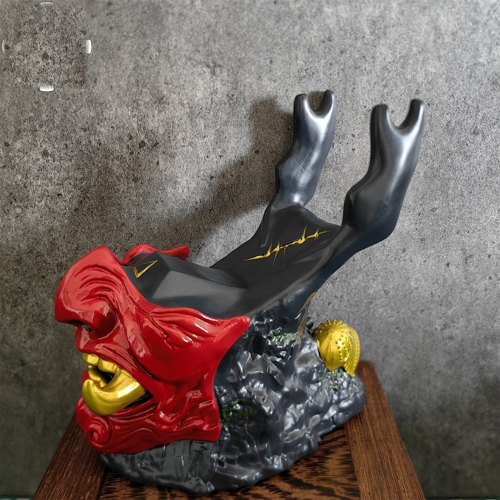 Ghost Oni Samurai Helmet Gaming Controller Stand