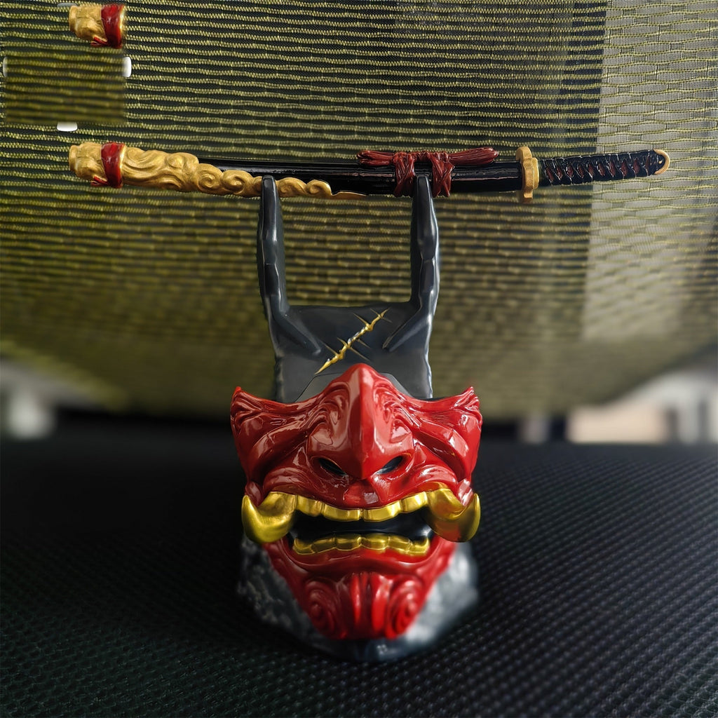 Ghost Oni Samurai Helmet Gaming Controller Stand