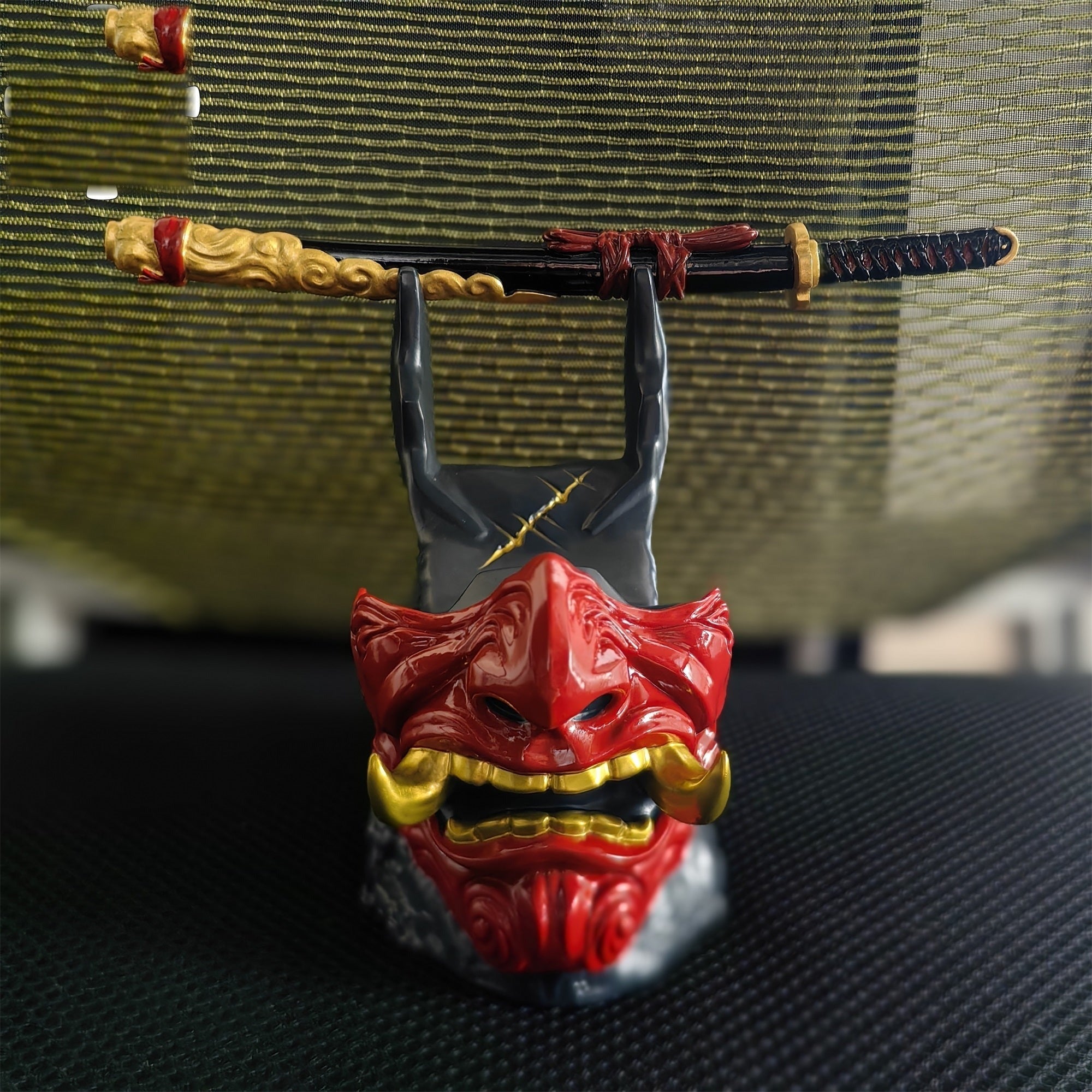 Ghost Oni Samurai Helmet Gaming Controller Stand