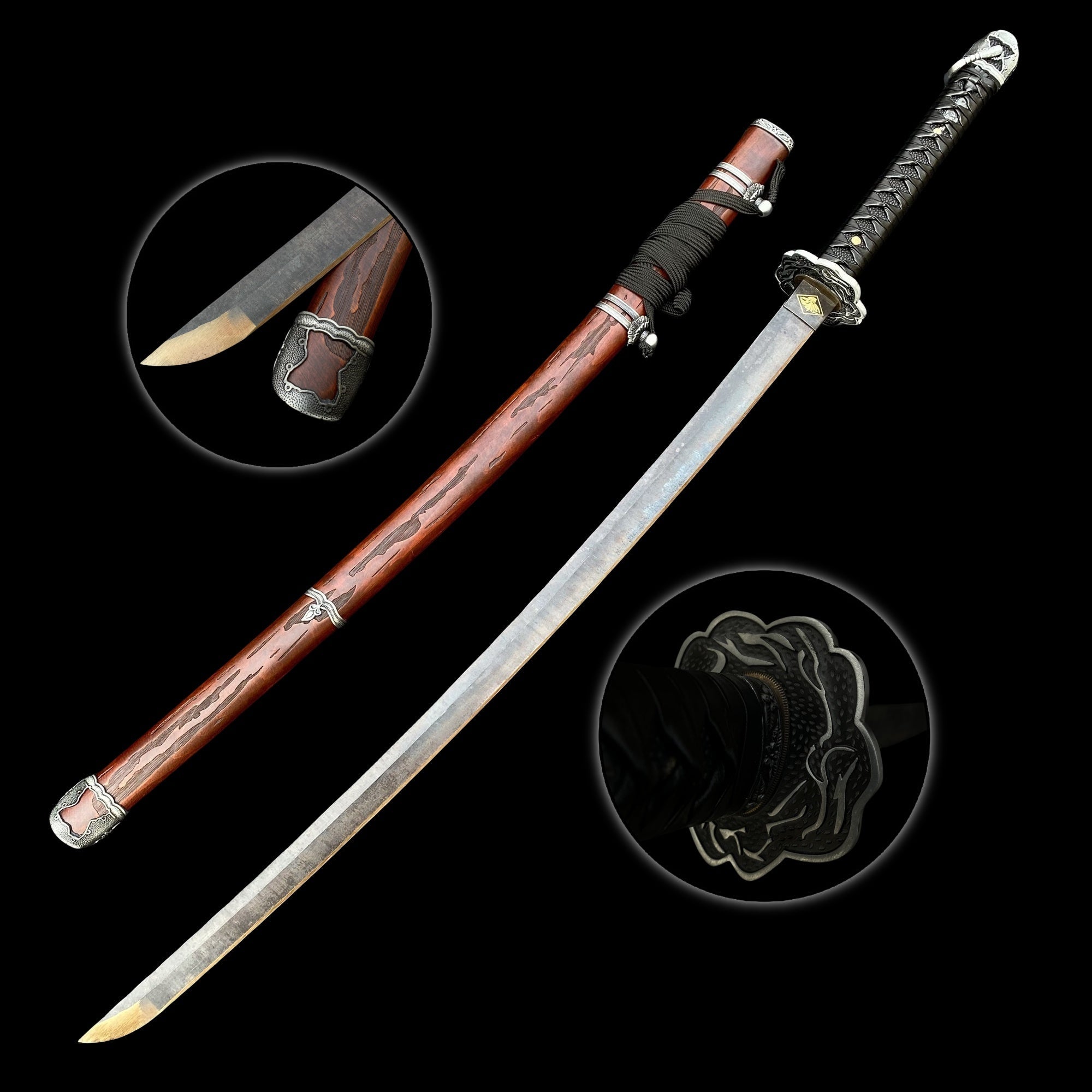 Gracious Gift of Tears High Hardness Manganese Steel Katana-Antique Blade Version