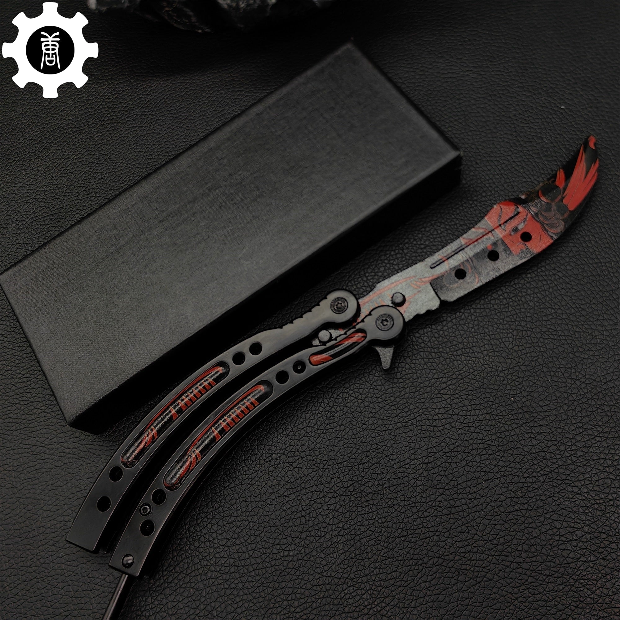 Guan Yu Balisong Metal Butterfly Knife Game Prop 
