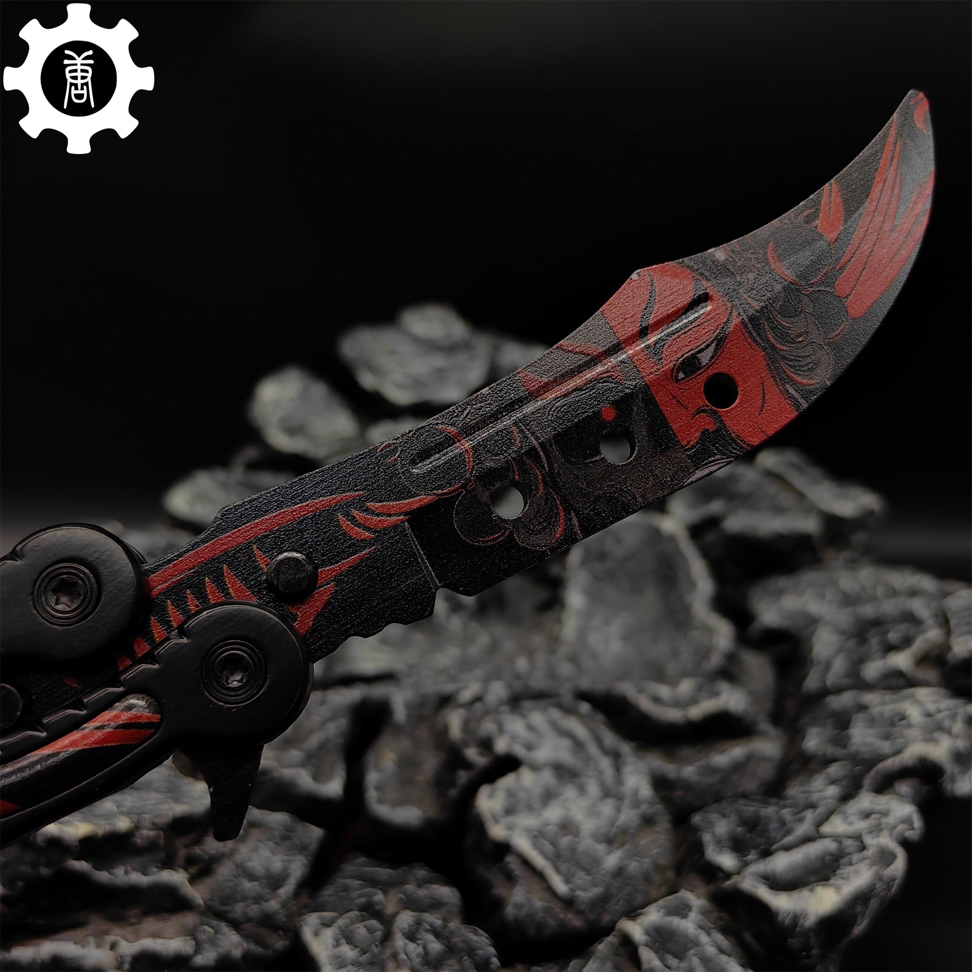 Guan Yu Balisong Metal Butterfly Knife Game Prop 