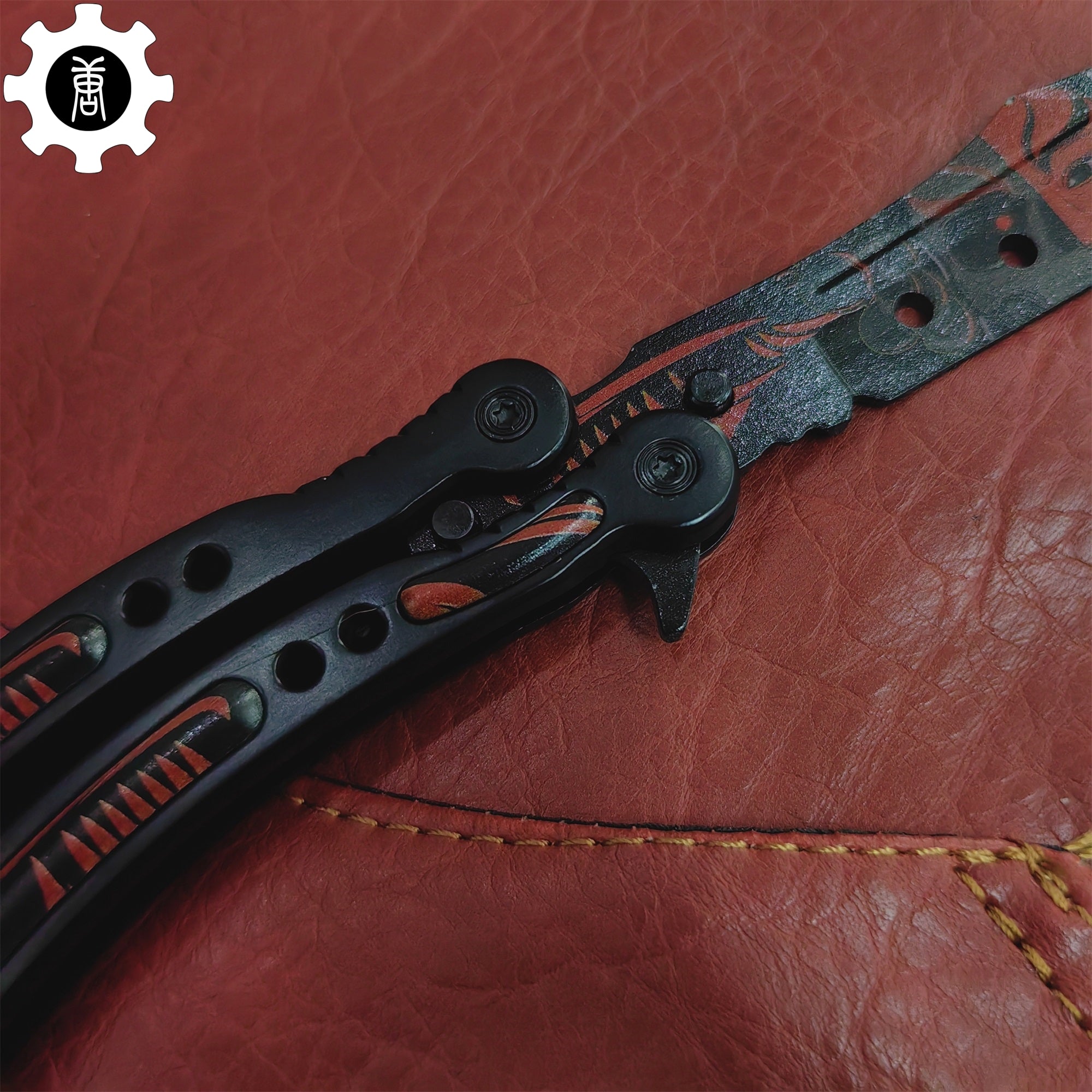 Guan Yu Balisong Metal Butterfly Knife Game Prop 