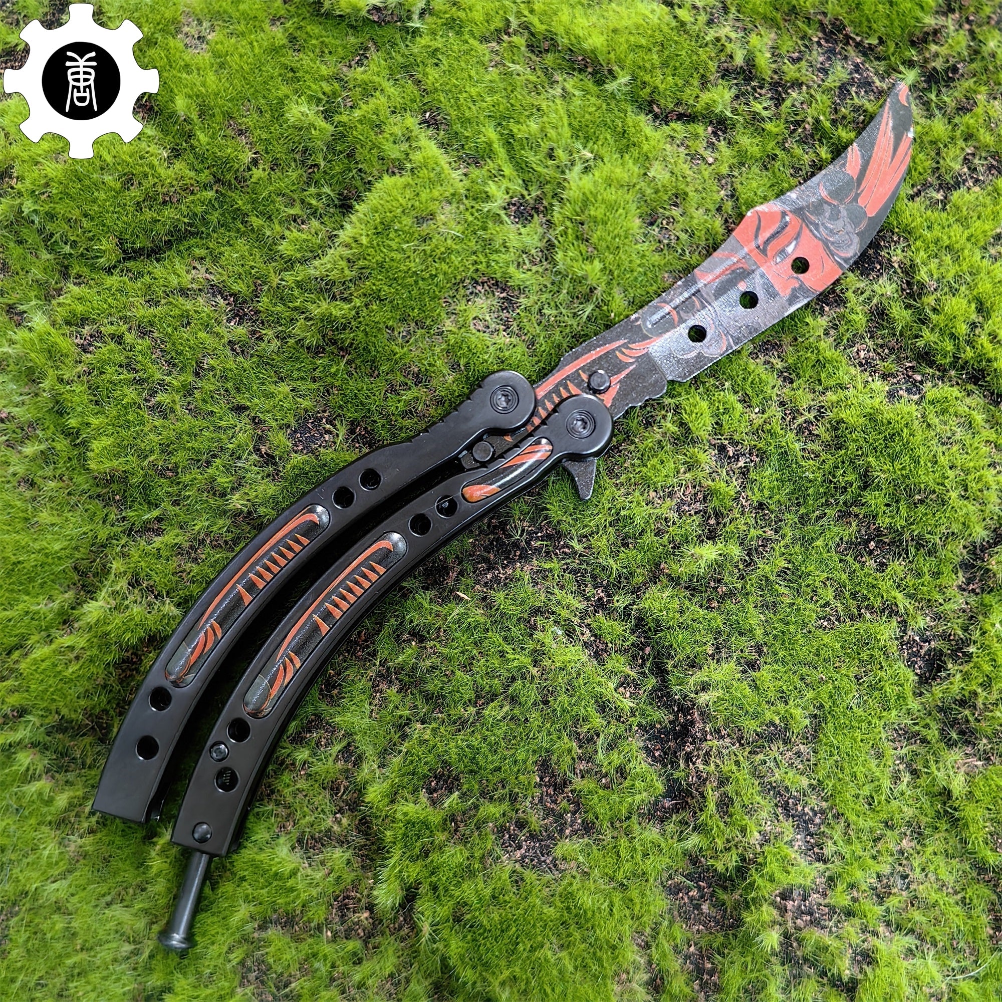 Guan Yu Balisong Metal Butterfly Knife Game Prop 
