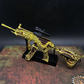 Mini Réplique Métal HK416 Dragon Doré à Cinq Griffes – 20 cm