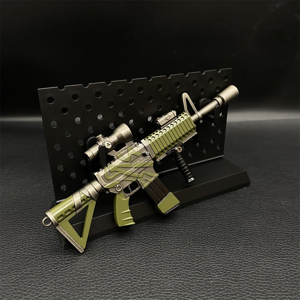 Mini Réplique Métal HK416 Lunette Thermique Skin Jungle – 16,5 cm