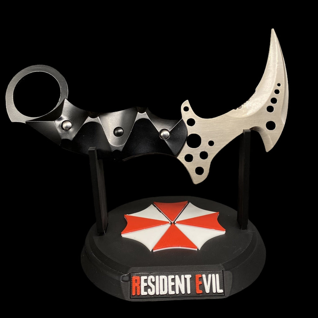 Réplique Métal Karambit de Chris – Lame Émoussée (Resident Evil 8)