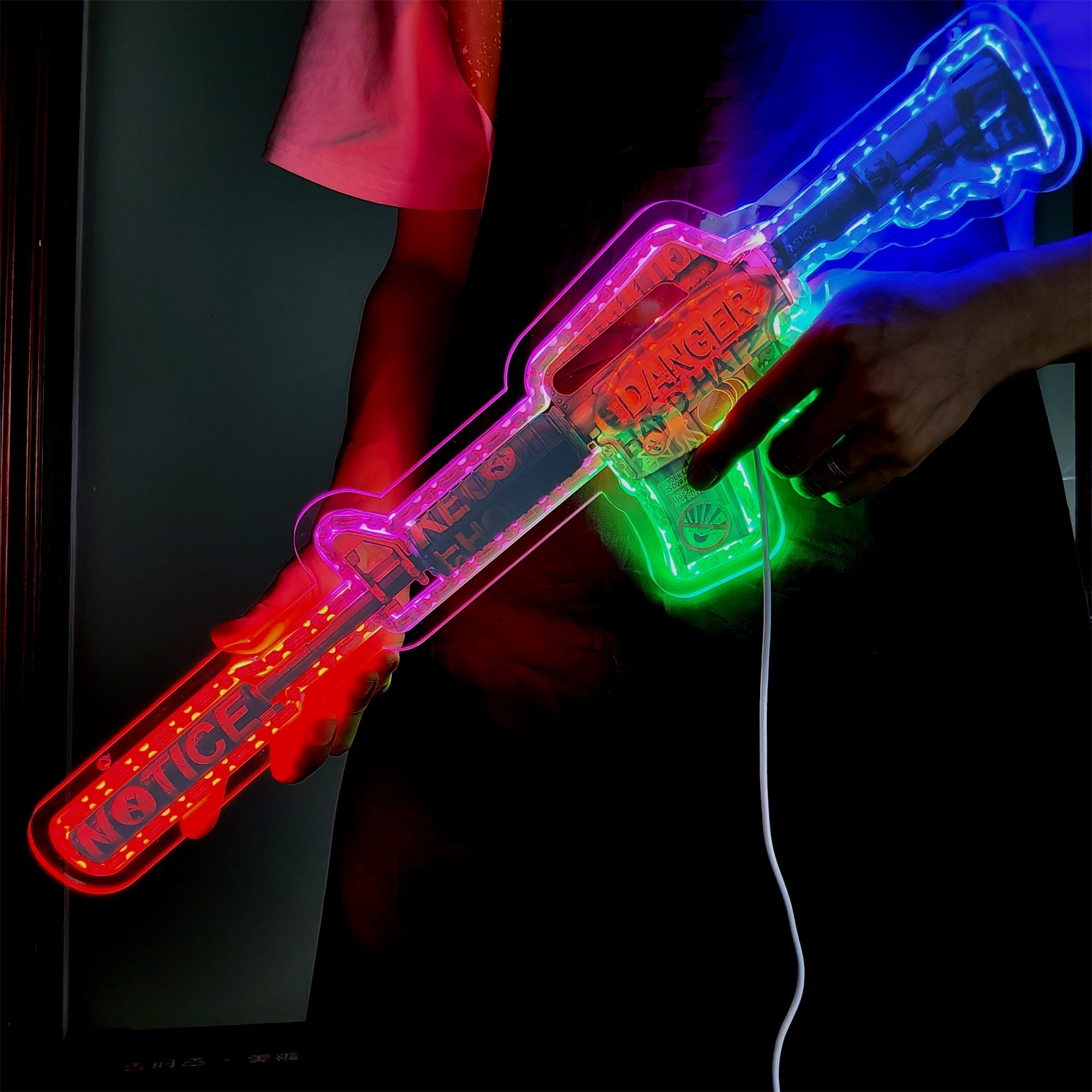 M4A1-S Imminent Danger Rifle Neon Light Wall Decor