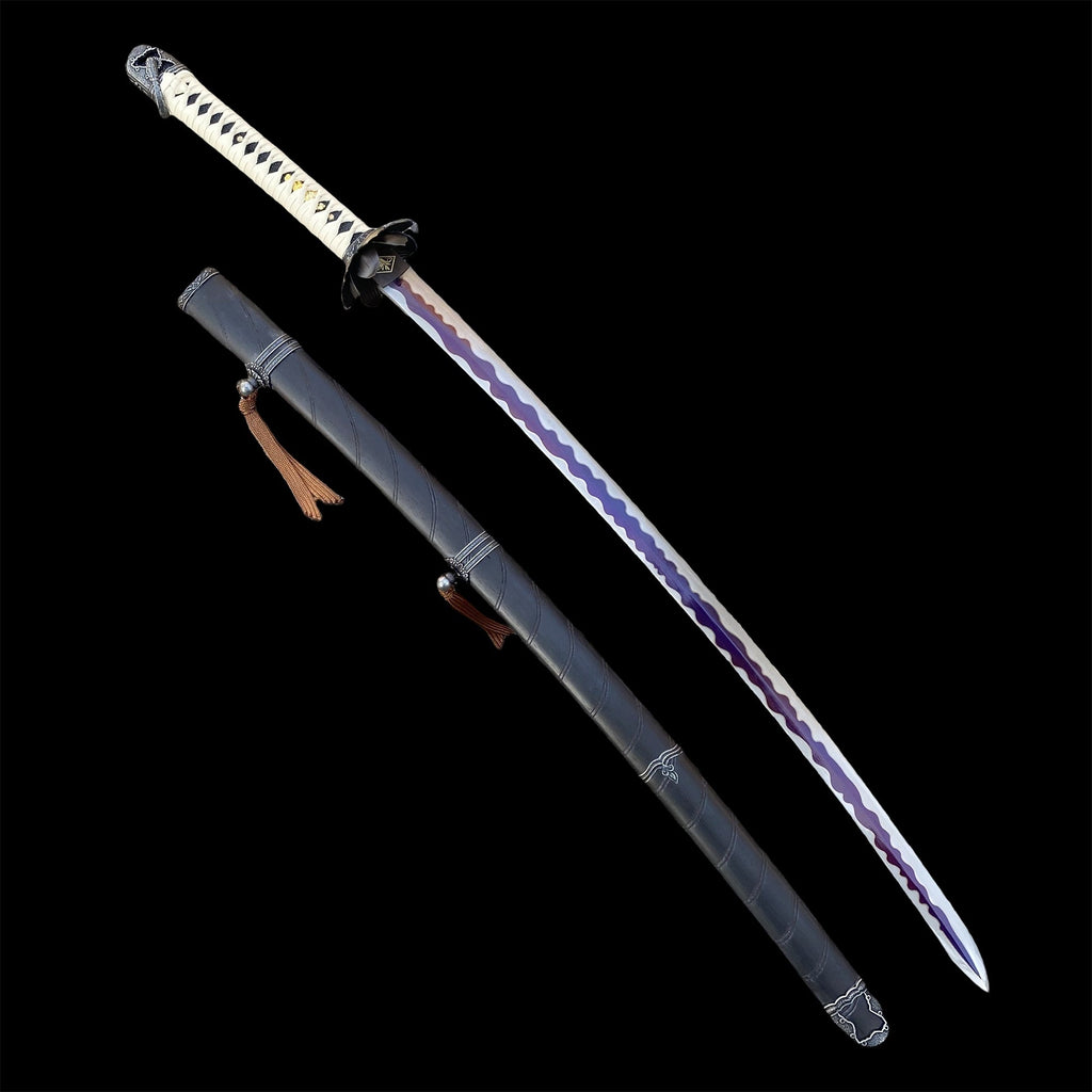 Life-Size Kusabimaru Katana, Gracious Gift of Tears, Black Mortal Blade Replicas
