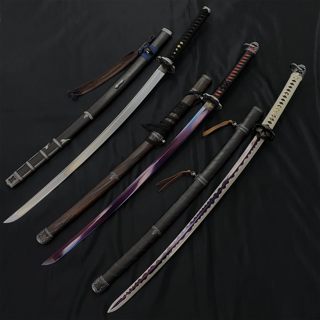 Life-Size Kusabimaru Katana, Gracious Gift of Tears, Black Mortal Blade Replicas