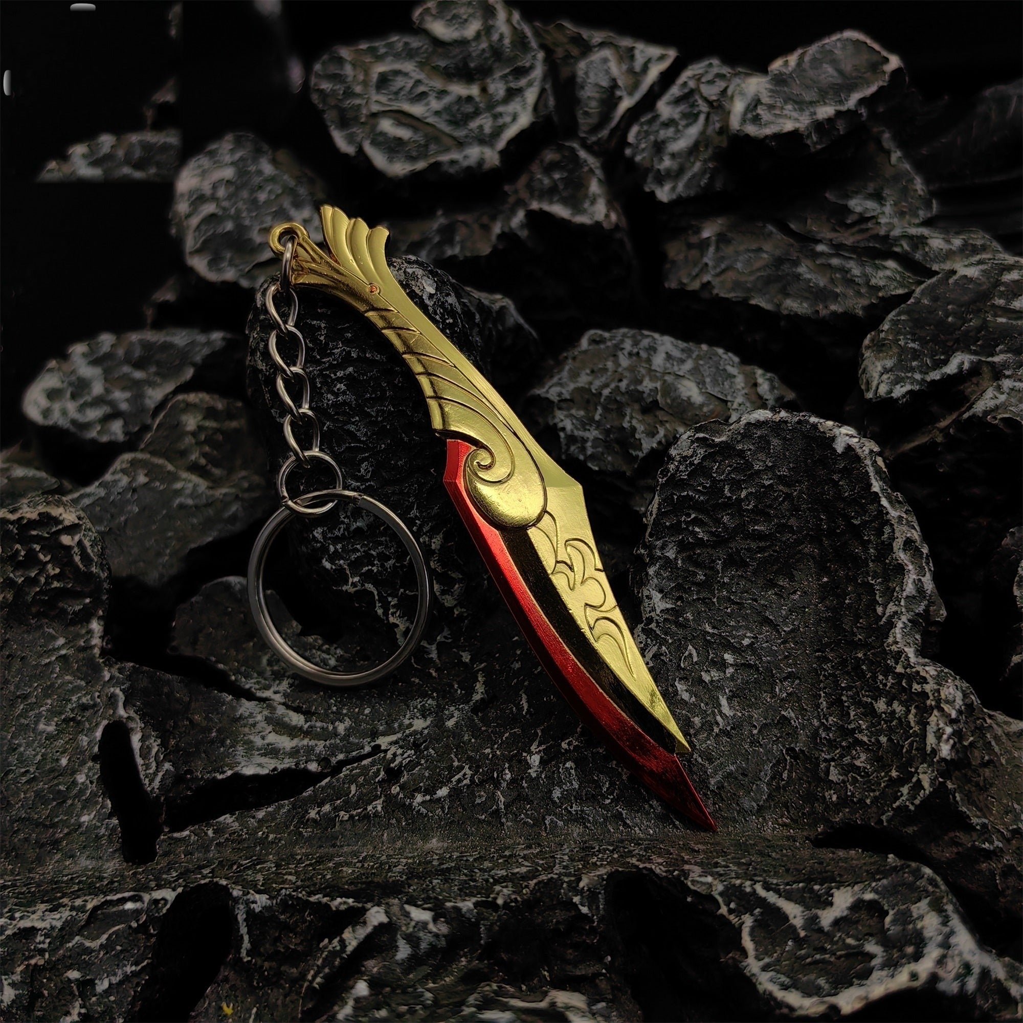 Game Prop Ignite Fan Mini Metal Keychain