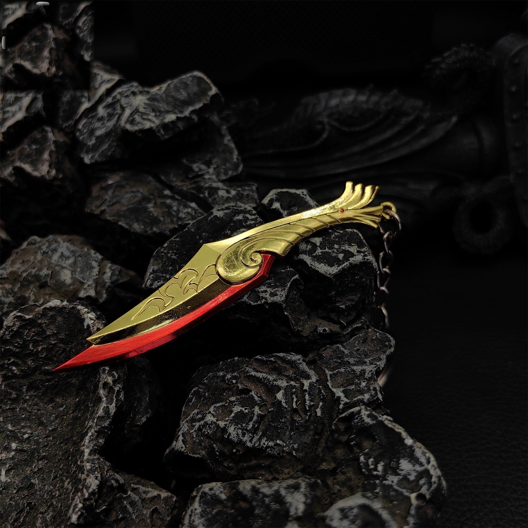 Game Prop Ignite Fan Mini Metal Keychain