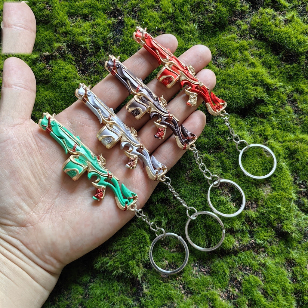 Metal Imperium Judge Gun Tiny Keychain Pendant