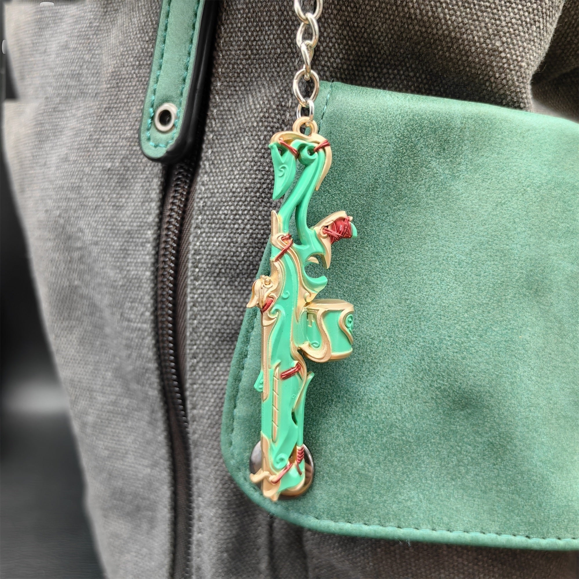 Metal Imperium Judge Gun Tiny Keychain Pendant