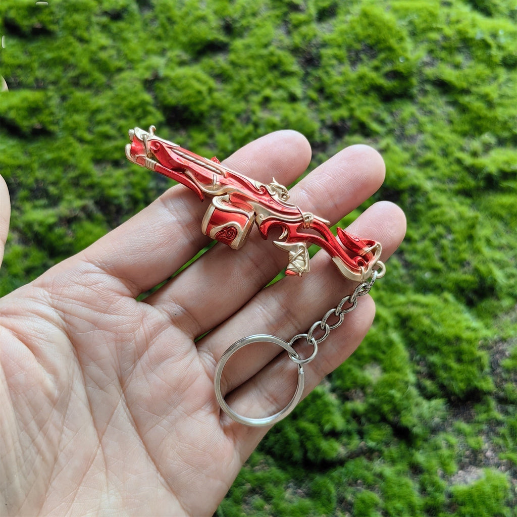 Metal Imperium Judge Gun Tiny Keychain Pendant