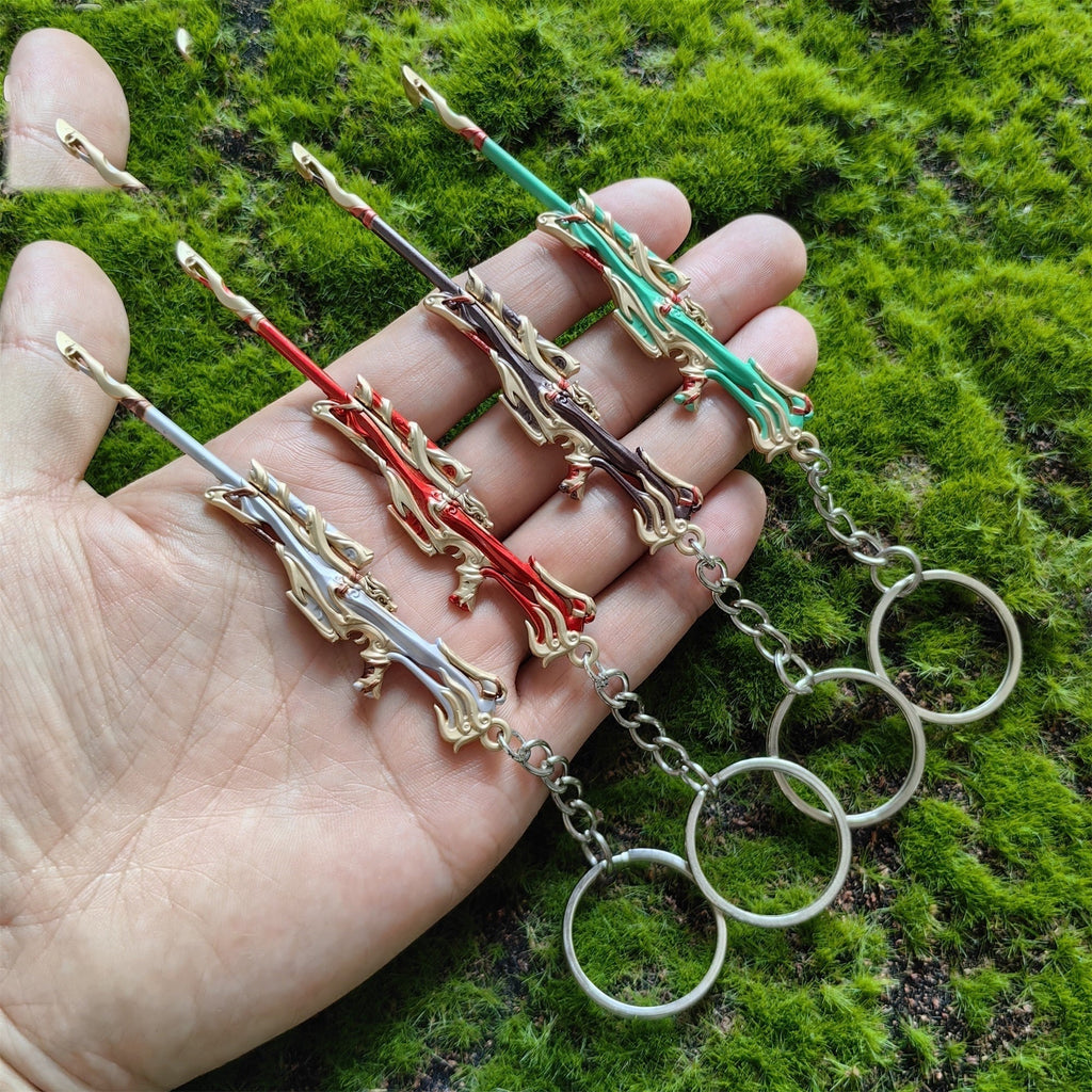 Metal Imperium Operator Gun Tiny Keychain Pendant 4 Colors Option