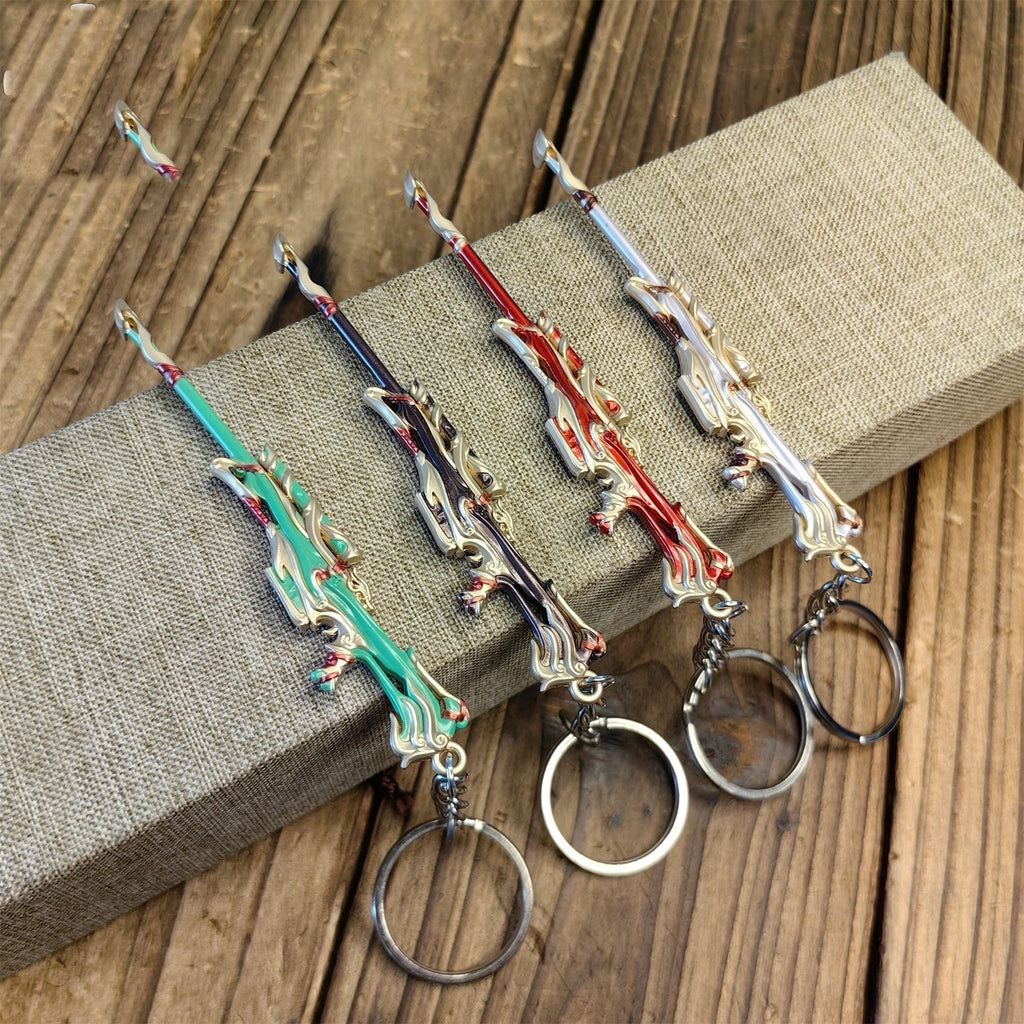 Metal Imperium Operator Gun Tiny Keychain Pendant 4 Colors Option