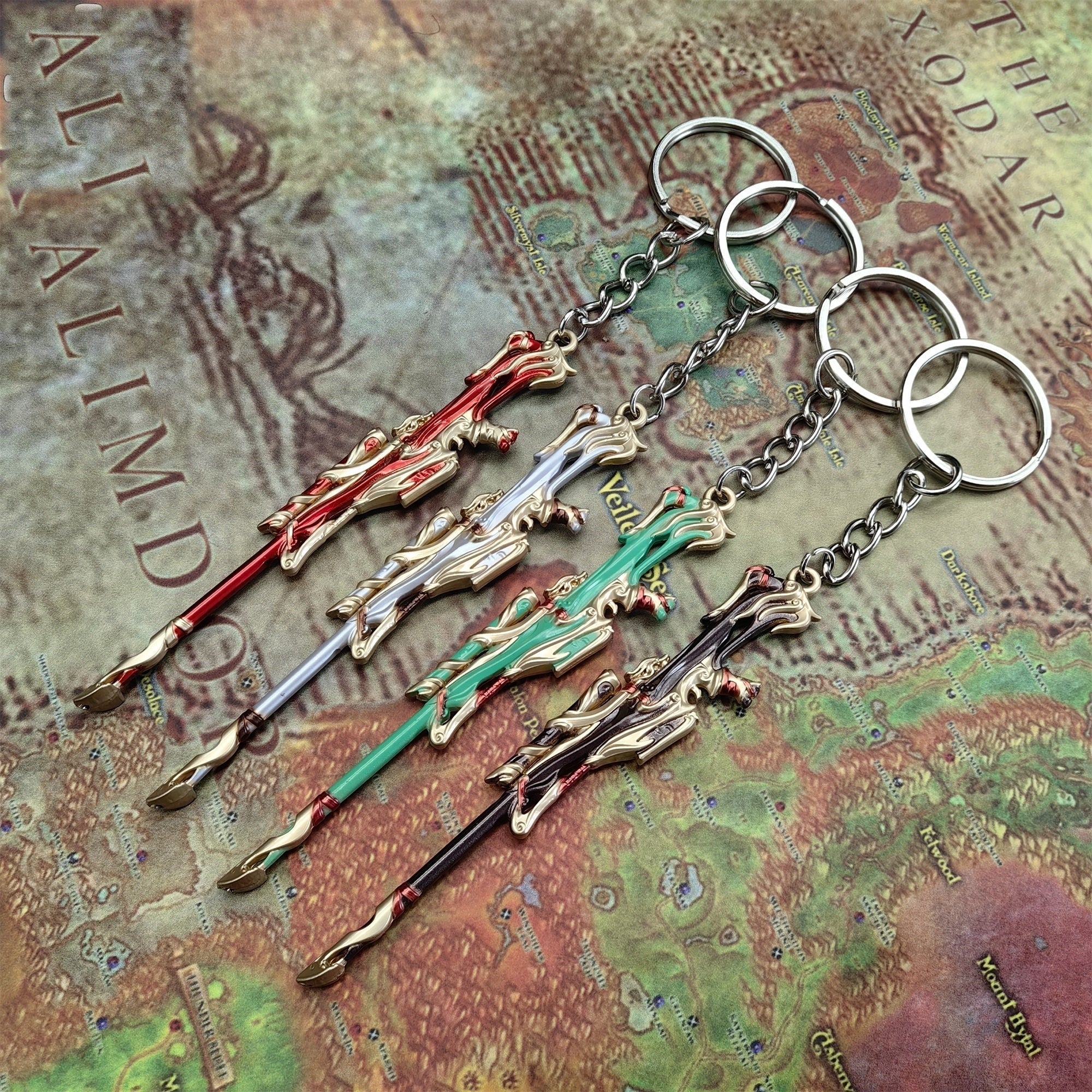 Metal Imperium Operator Gun Tiny Keychain Pendant 4 Colors Option