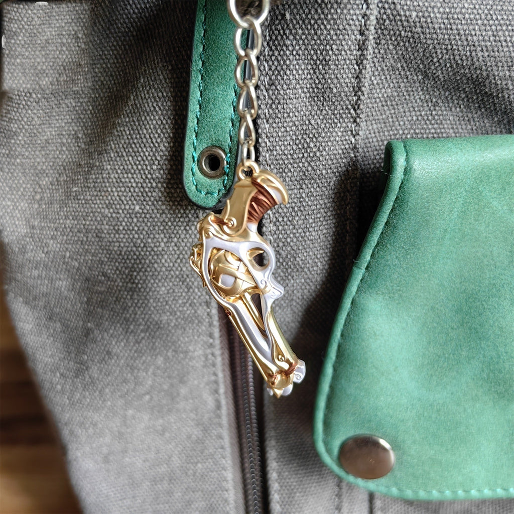 Metal Imperium Sheriff Gun Tiny KeyChain Pendant