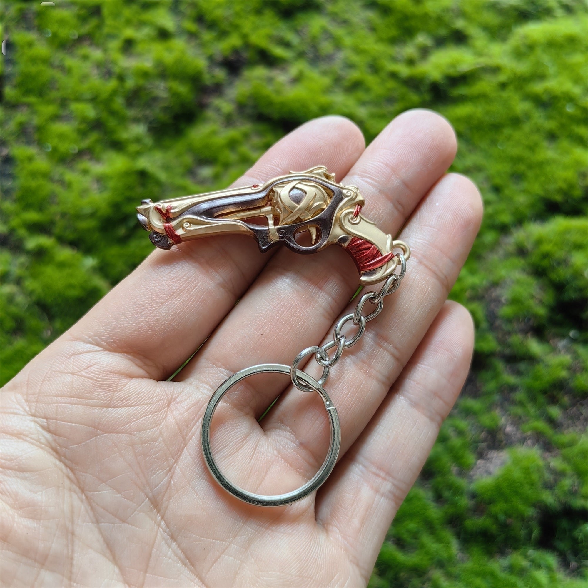Metal Imperium Sheriff Gun Tiny KeyChain Pendant
