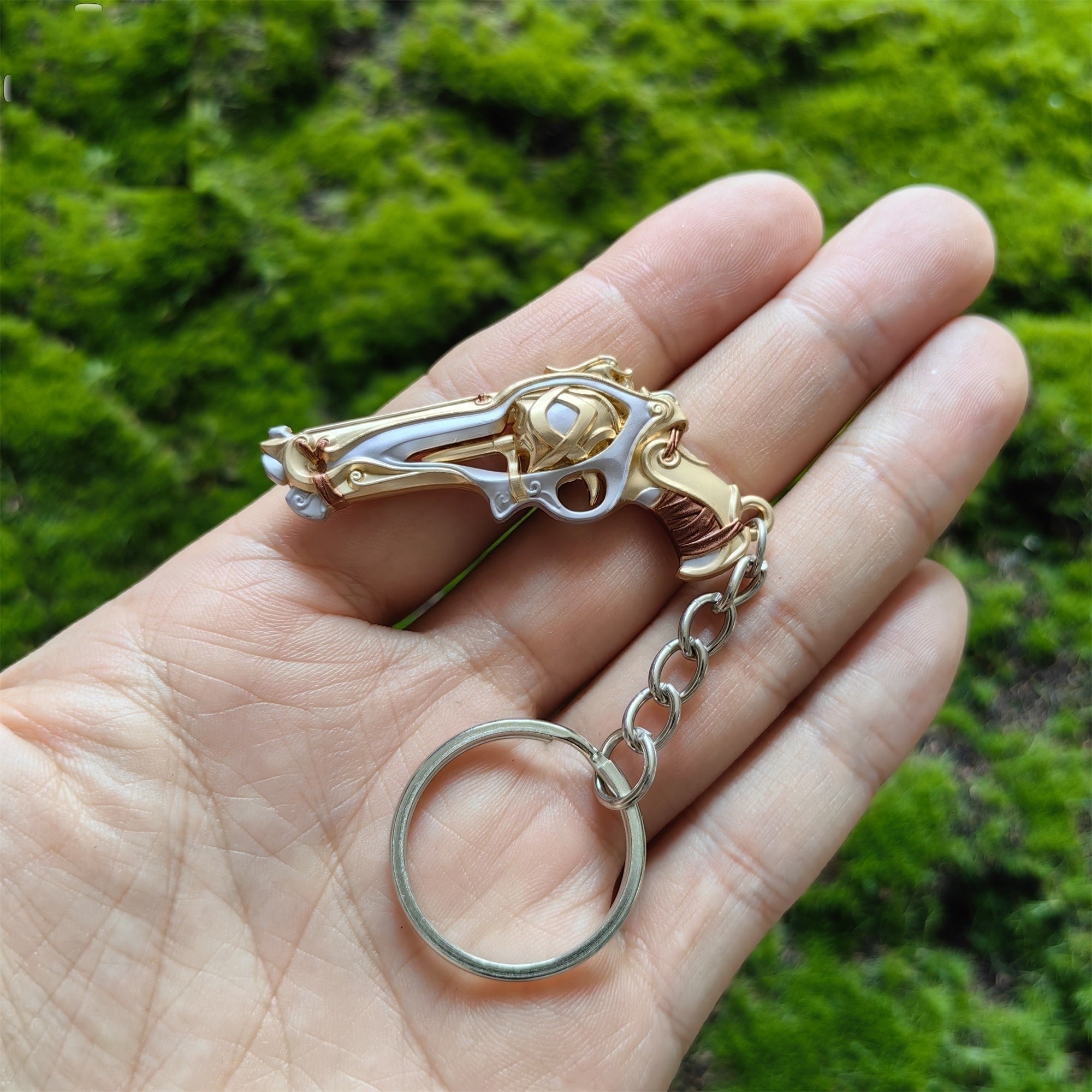 Metal Imperium Sheriff Gun Tiny KeyChain Pendant