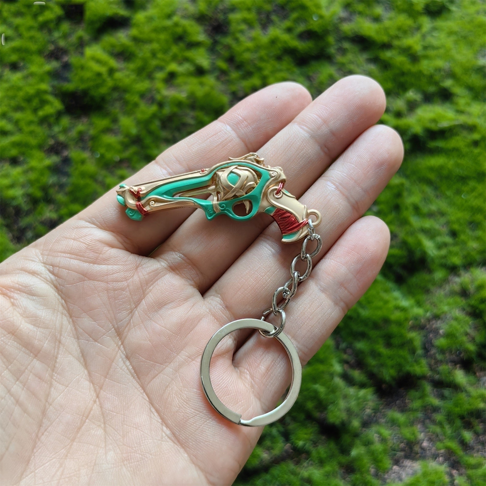 Metal Imperium Sheriff Gun Tiny KeyChain Pendant