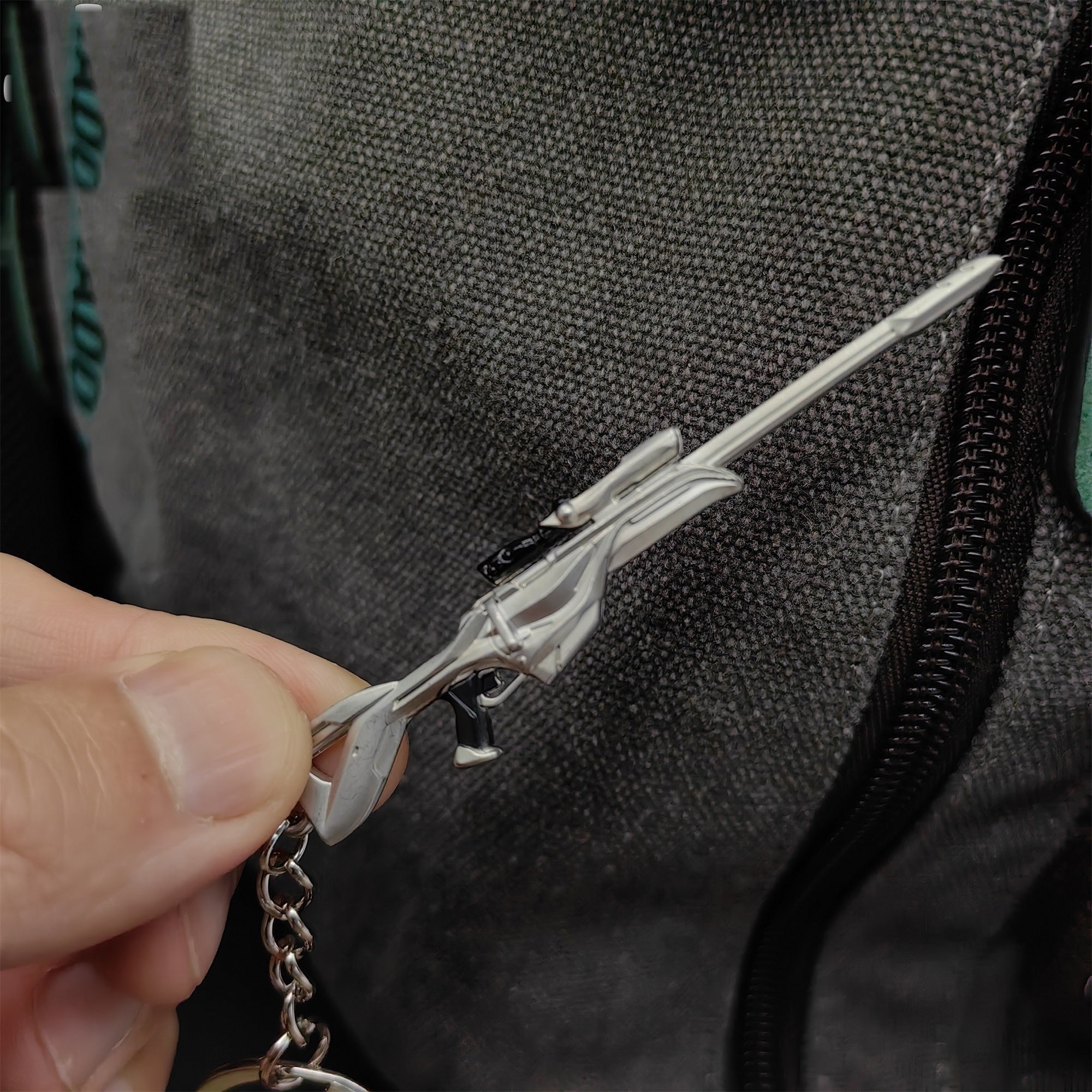 Mini Ion Operator Gun Keychain Metal Pendant