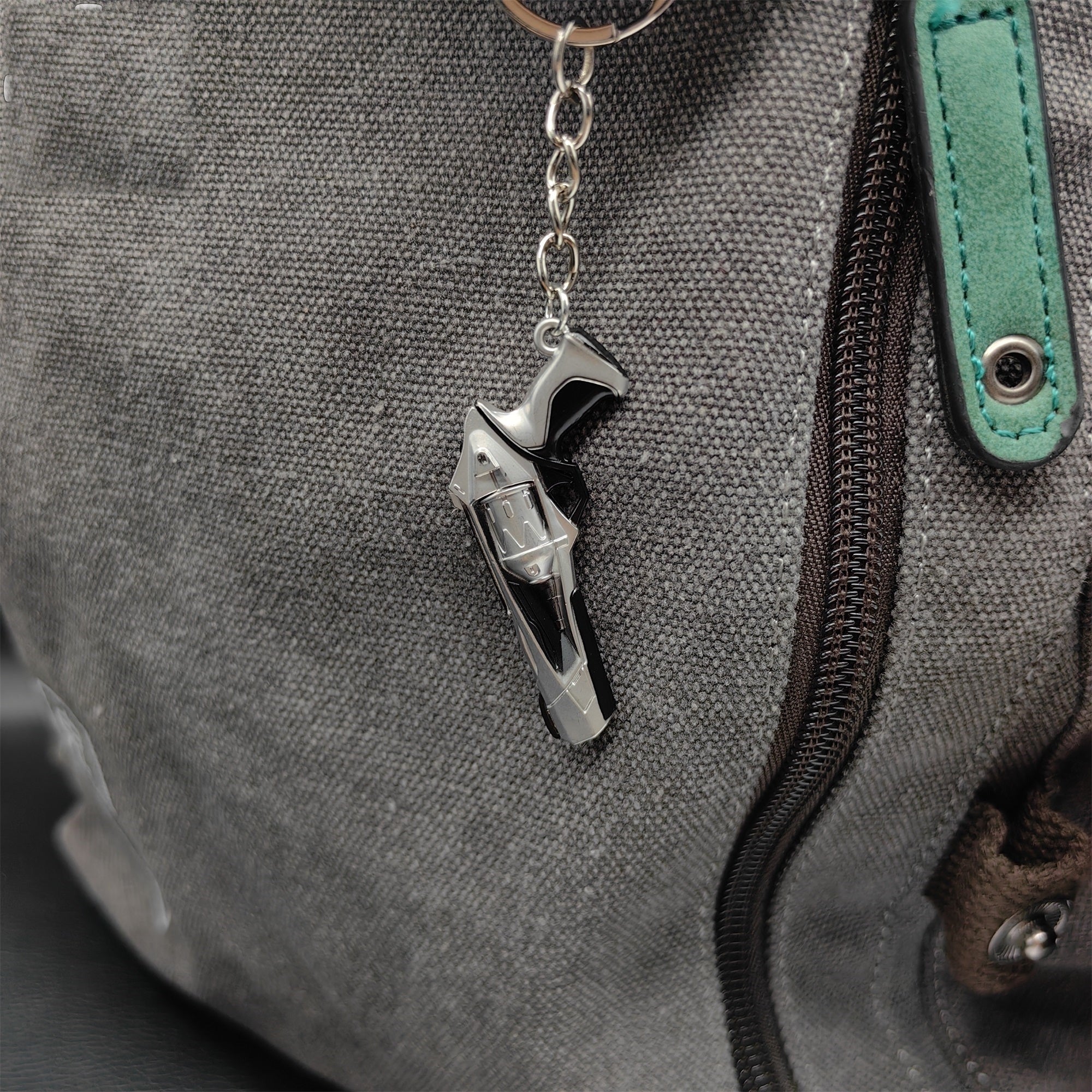 Mini Ion Sheriff Gun Metal Keychain