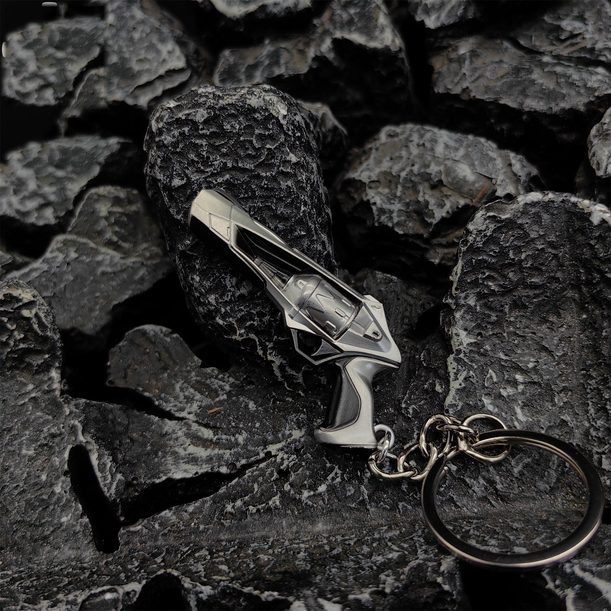 Mini Ion Sheriff Gun Metal Keychain