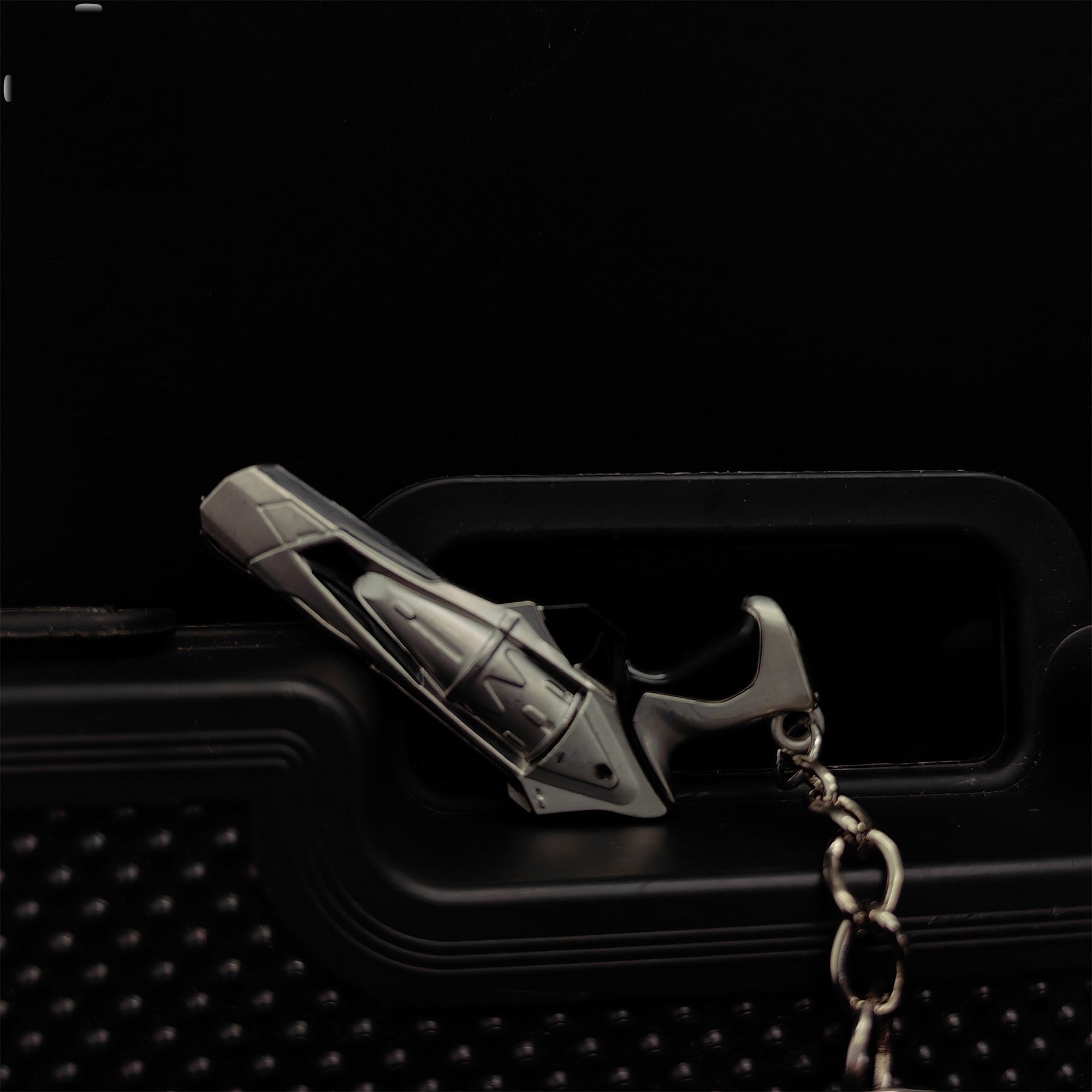 Mini Ion Sheriff Gun Metal Keychain