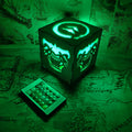Samurai Mask Inspired Wooden Lantern Desk Decor