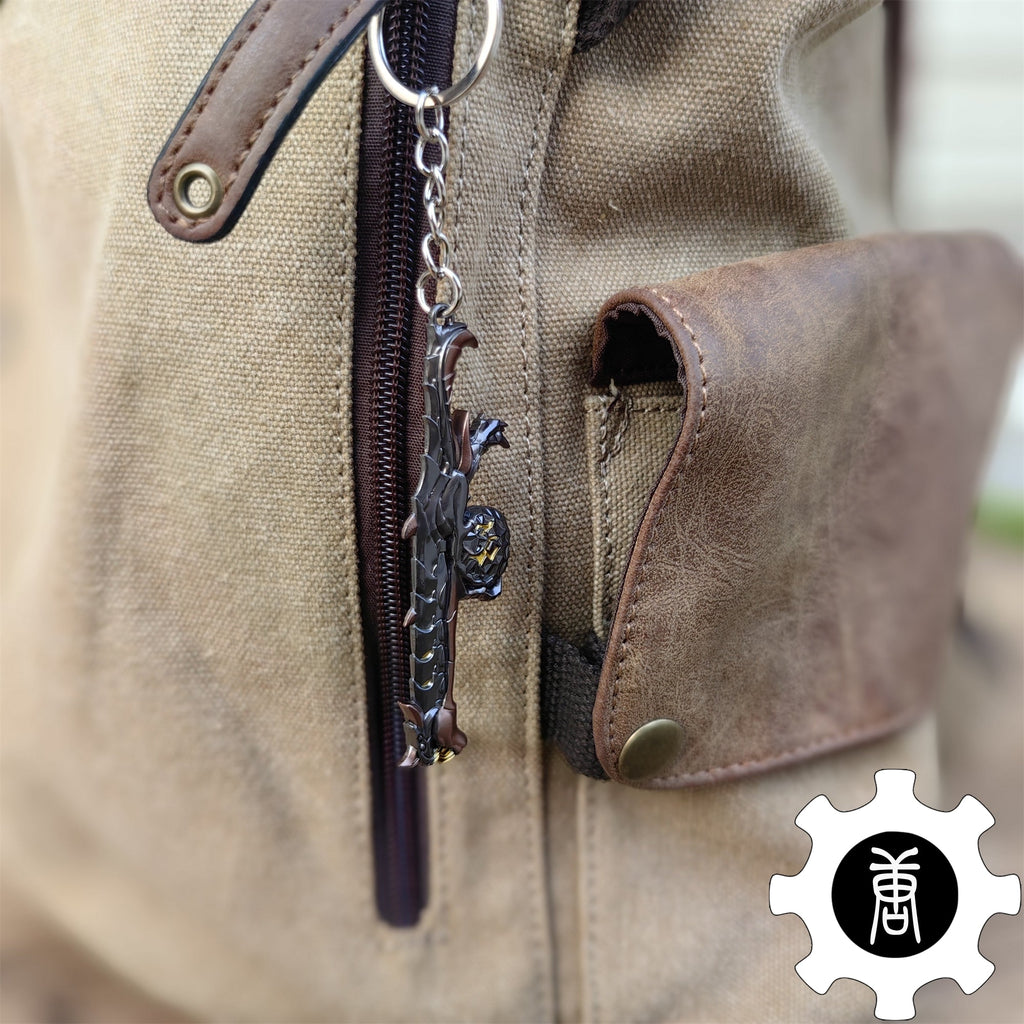 Elderflame Judge Skin Gun Keychain Backpack Decor Cool Gift 3 In 1 Pack