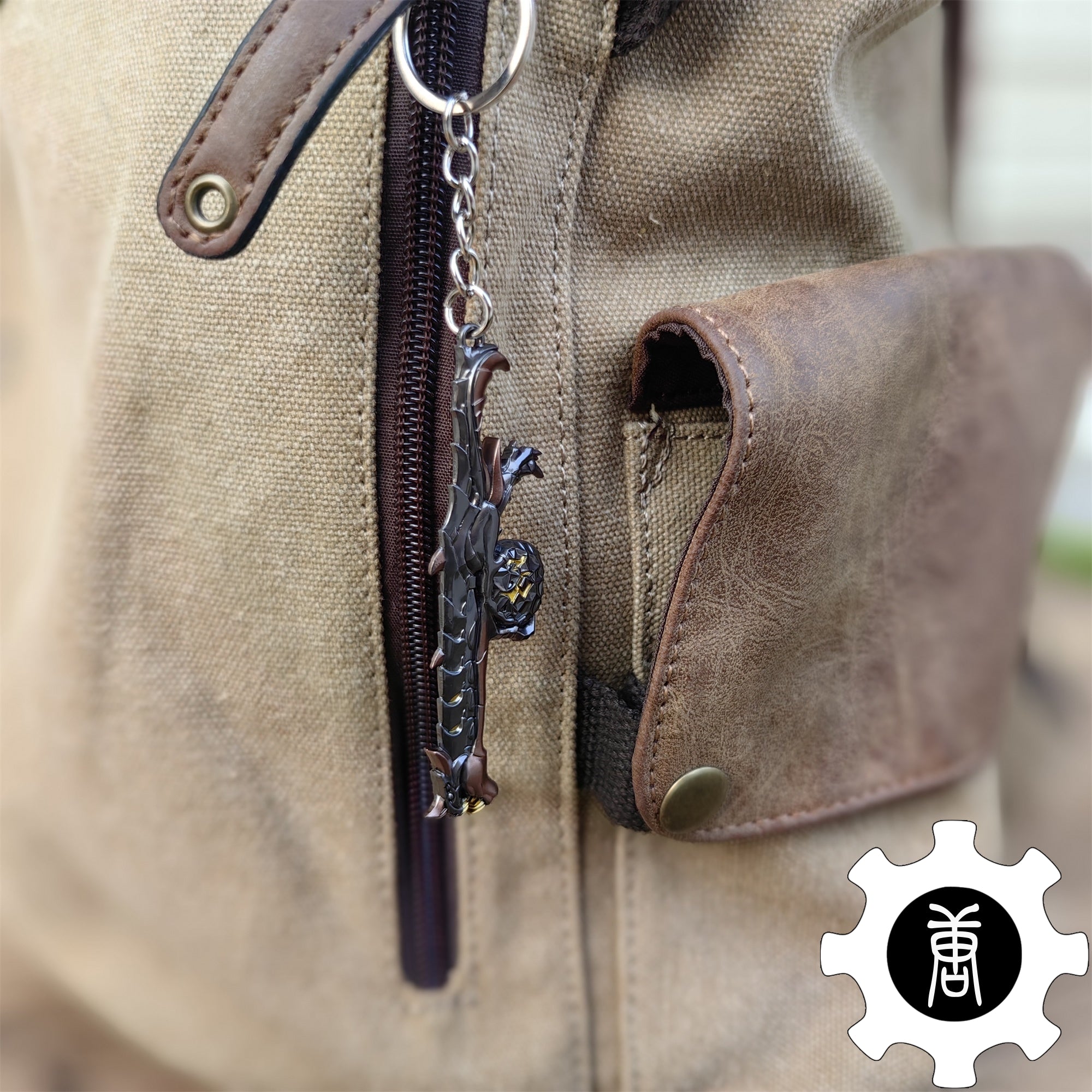 Elderflame Judge Skin Gun Keychain Backpack Decor Cool Gift 3 In 1 Pack