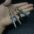 Mini ER Game Sword Metal  Keychain Pendant
