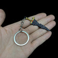 Mini ER Game Sword Metal  Keychain Pendant