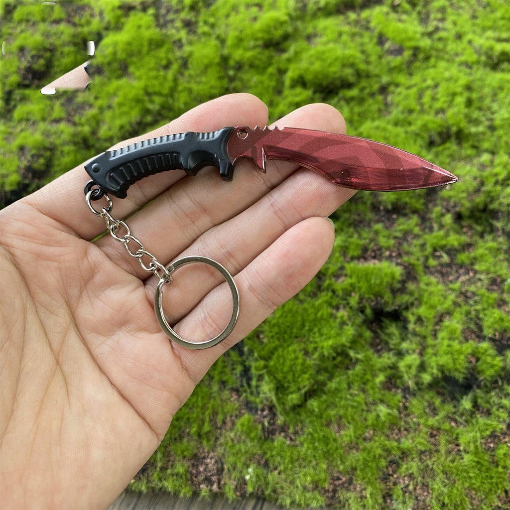 Tiny Kukri Knife Slaughter And Forest DDPAT Skin Keychain