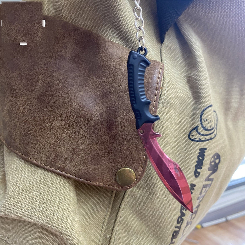 Tiny Kukri Knife Slaughter And Forest DDPAT Skin Keychain