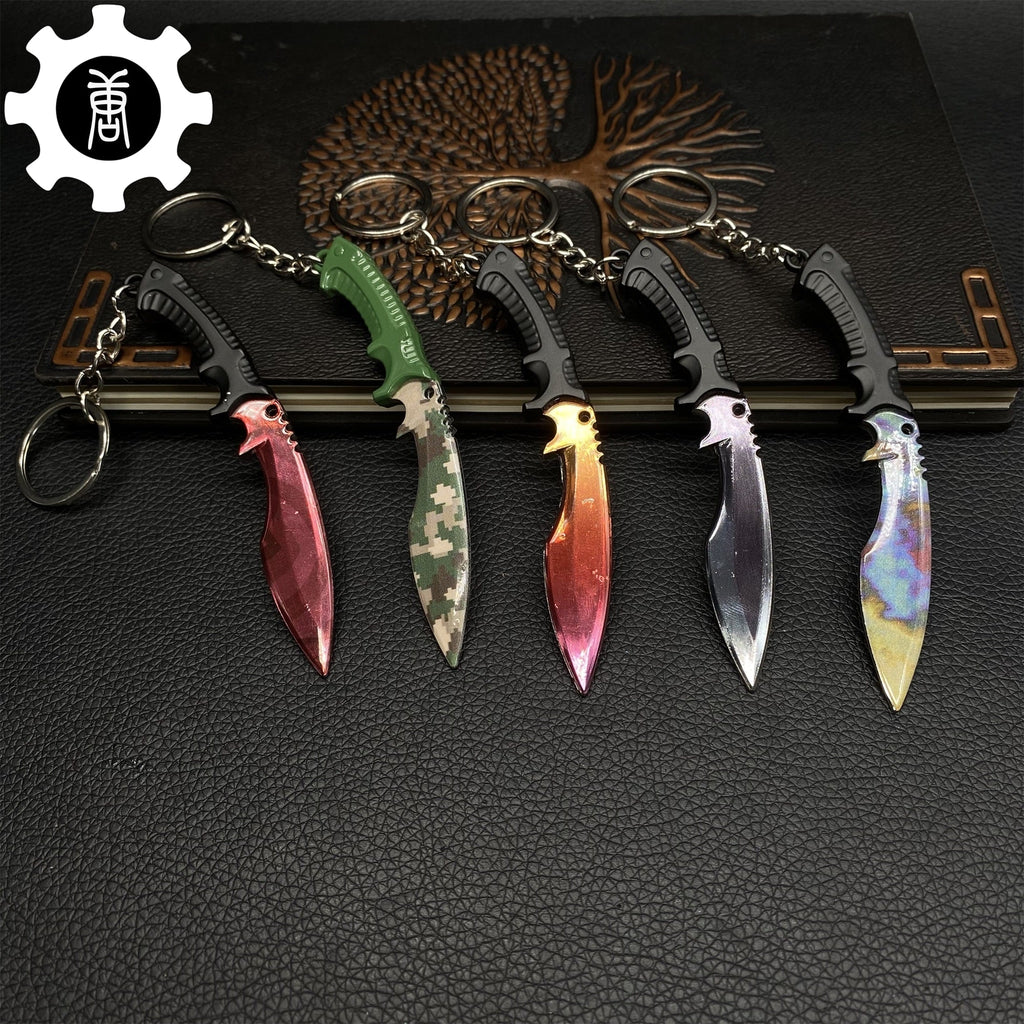 Tiny Kukri Knife Slaughter And Forest DDPAT Skin Keychain