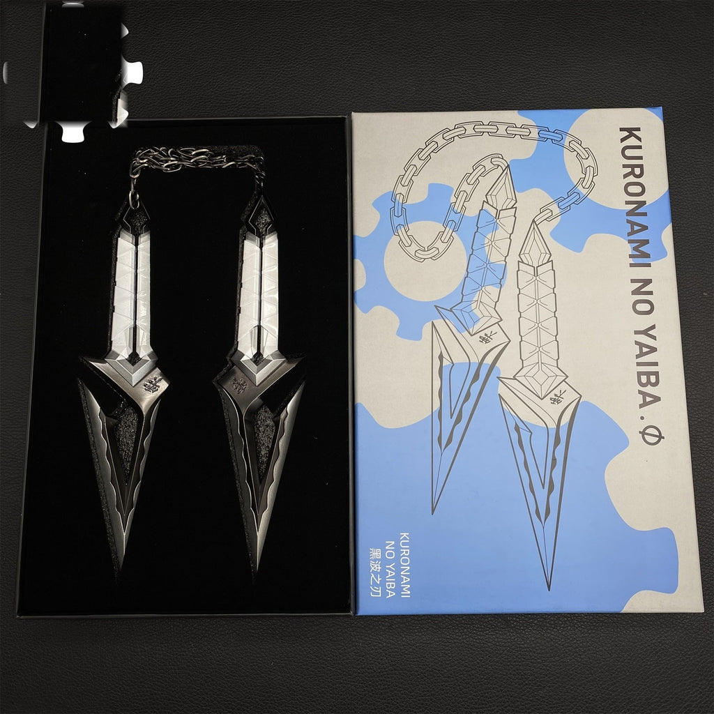 Metal Kuronami no Yaiba Life Size Kuronami Kunai Replica - Dull Blade Collectibles