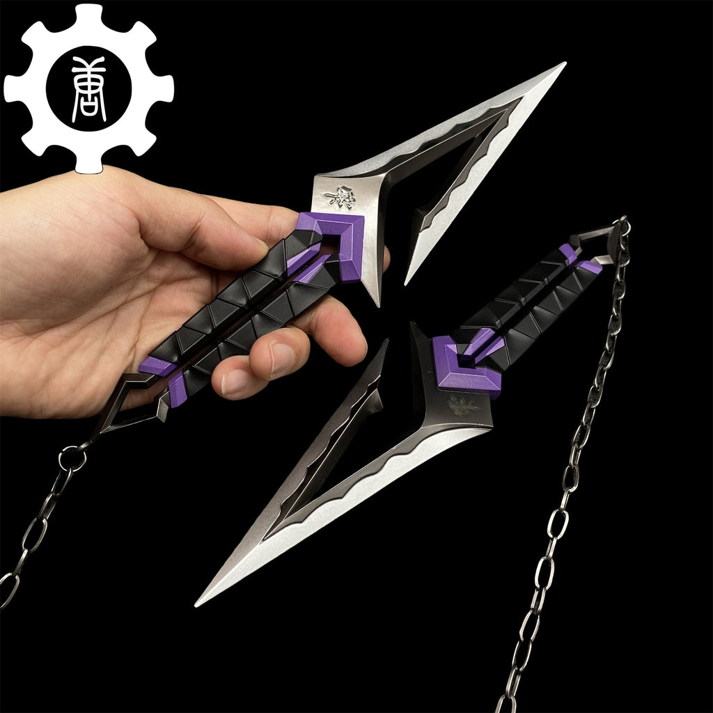 Metal Kuronami no Yaiba Life Size Kuronami Kunai Replica - Dull Blade Collectibles