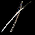 Life-Size Kusabimaru Katana, Gracious Gift of Tears, Black Mortal Blade Replicas